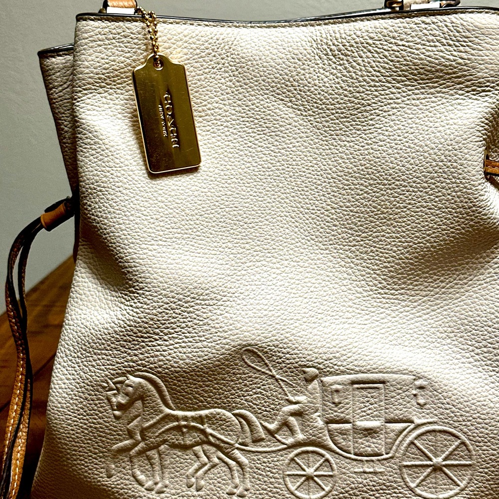 Cute Coach Leather Bucket Purse